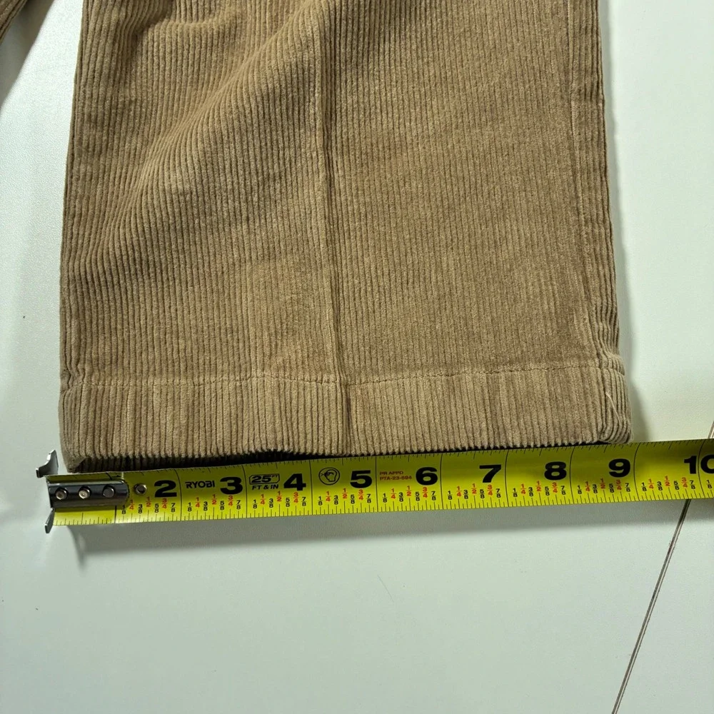 L.L.Bean Corduroy Pants 44x28 Brown Classic Fit Stretch Country Thick 90s